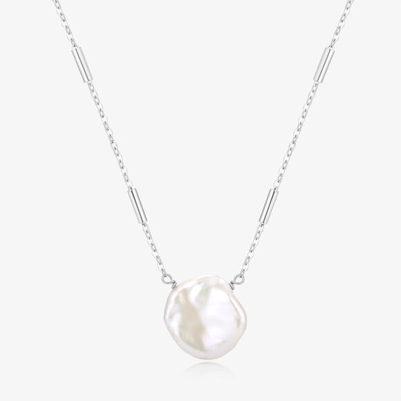 Big Patel Pearl Elegant Gold and Silver Chain Necklaces - Picture 7 of 7